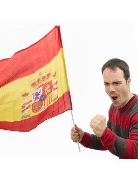 Bandeira Espanhola 60 x 90 cm com Mastro