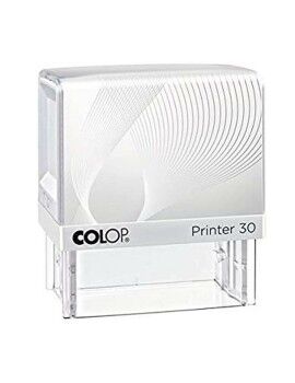 Carimbo Colop Printer 30 Branco Azul