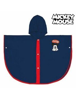 Poncho Impermeável com Capuz Mickey Mouse Azul