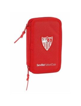 Estojo Duplo Sevilla Fútbol Club M854 Vermelho 12.5 x 19.5 x 4 cm (28 Peças)