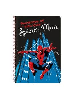 Caderno Spider-Man Hero Preto A4 80 Folhas