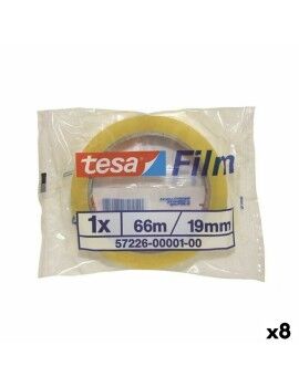 Fita Adesiva TESA 66 m 19 mm Transparente (8 Unidades)