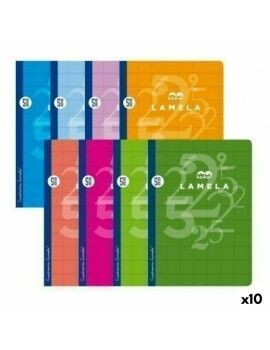 Caderno Lamela Multicolor Quarto (10 Unidades)