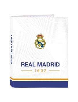 Pasta com argolas Real Madrid C.F. Azul Branco A4 26.5 x 33 x 4 cm