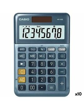 Calculadora Casio MS-80E Azul (10 Unidades)