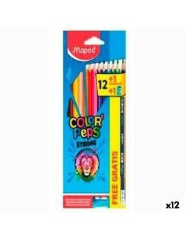 Lápis de cores Maped Color' Peps Strong Multicolor (12 Unidades)