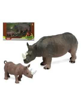 Conjunto Animais Selvagens Rinoceronte (2 pcs)