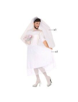 Fantasia para Adultos (2 pcs) Noiva Vestido de noiva