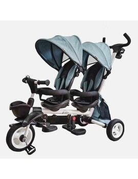 Carrinho de passeio para bebê New Giro Twin Gemelar Turquesa 125 x 51 x 110 cm