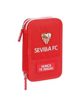 Estojo Duplo Sevilla Fútbol Club Vermelho (28 Peças)