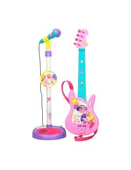 Conjunto musical Barbie Microfone Guitarra Infantil