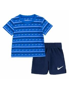 Conjunto de Desporto para Bebé Nike Swoosh Stripe Azul