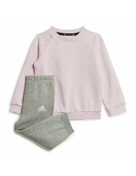 Conjunto Desportivo para Crianças Adidas Essentials Logo Cor de Rosa