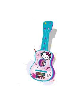 Guitarra Infantil Hello Kitty 4 Cordas Azul Cor de Rosa
