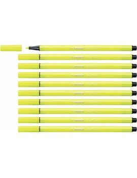 Rotuladores Stabilo Pen 68 Fluorescente Amarelo (10 Peças)