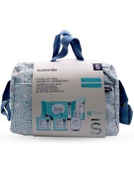 Conjunto de Presente para Bebé Suavinex Bolsa Azul (6 Peças)