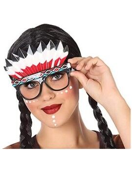 Óculos Acessórios para Fantasia Multicolor Índio Americano