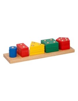 Jogo de Construção com Blocos 20 Peças 1,4 x 8,6 x 31 cm Madeira