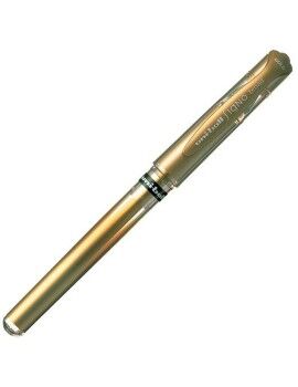 Esferográfica de tinta líquida Uni-Ball Signo Broad UM-153 W Dourado 0,6 mm...