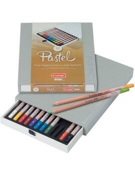 Lápis pastel Bruynzeel Design Estojo 12 Peças Multicolor