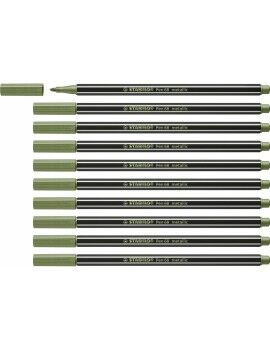 Rotuladores Stabilo Pen 68 metallic Leaf Verde (10 Peças)