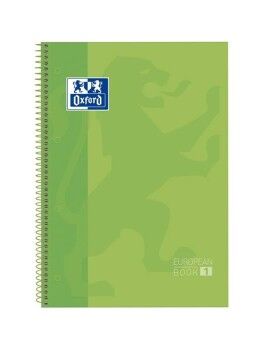 Caderno Oxford European Book Apple Verde A4 5 Peças