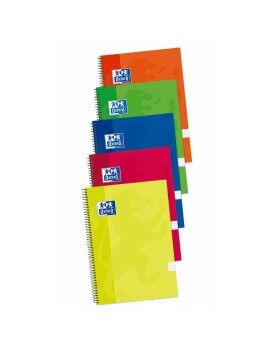 Caderno Oxford Write&Erase Multicolor Din A4 5 Peças 80 Folhas