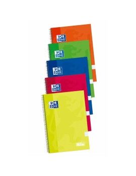 Caderno Oxford Write&Erase Multicolor Din A4 80 Folhas (5 Peças)