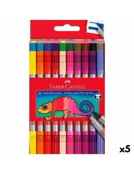 Conjunto de Canetas de Feltro Faber-Castell Estojo Multicolor (5 Unidades)