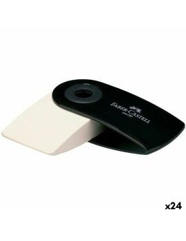 Borracha Faber-Castell Sleeve Mini Capa Preto (24 Unidades)