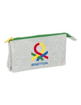 Malas para tudo triplas Benetton Pop Cinzento (22 x 12 x 3 cm)