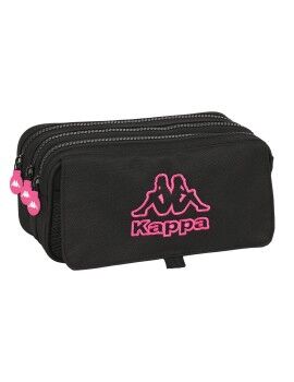 Malas para tudo triplas Kappa Black and pink Preto (21,5 x 10 x 8 cm)