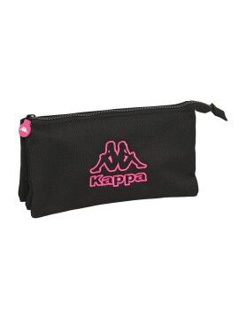 Malas para tudo triplas Kappa Black and pink Preto (22 x 12 x 3 cm)