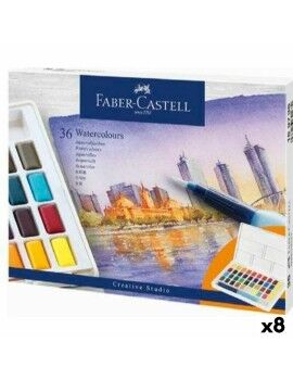 Conjunto de Pintura Aguarela Faber-Castell Creative Studio (8 Unidades)
