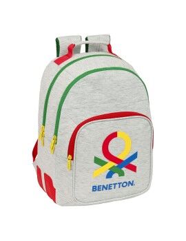 Mochila Escolar Benetton Pop Cinzento (32 x 42 x 15 cm)