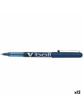 Esferográfica de tinta líquida Pilot Roller V-Ball Azul 0,3 mm (12 Unidades)