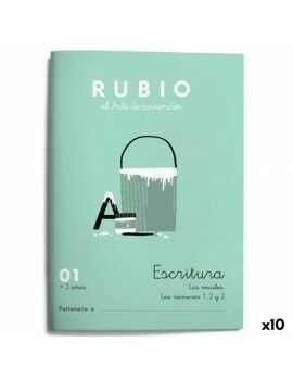 Writing and calligraphy notebook Rubio Nº01 A5 Espanhol 20 Folhas (10 Unidades)
