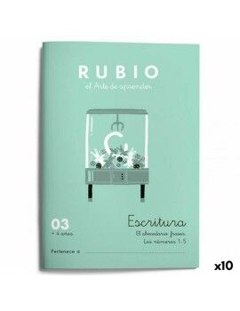 Writing and calligraphy notebook Rubio Nº03 A5 Espanhol 20 Folhas (10 Unidades)