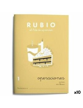 Caderno quadriculado Rubio Nº1 A5 Espanhol 20 Folhas (10 Unidades)