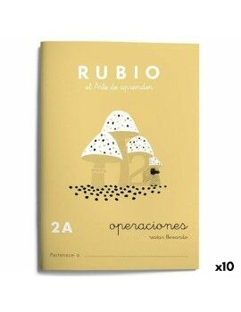 Caderno quadriculado Rubio Nº2A A5 Espanhol 20 Folhas (10 Unidades)