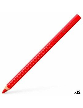 Lápis de cores Faber-Castell Vermelho (12 Unidades)