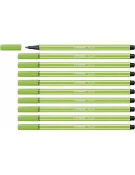 Rotuladores Stabilo Pen 68 Verde Claro (10 Peças)