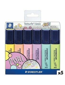 Conjunto de Marcadores Fluorescentes Staedtler Textsurfer Classic Pastel...