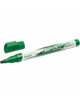 Marcadores de giz líquido Bic Velleda Pocket Verde (12 Peças)