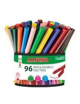 Conjunto de Canetas de Feltro Alpino ClassBOX Multicolor 96 Peças
