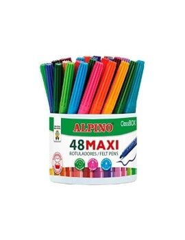Conjunto de Canetas de Feltro Alpino ClassBOX Multicolor 48 Peças