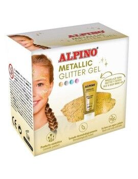 Maquilhagem para Crianças Alpino Gel Purpurina Dourado