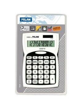Calculadora Milan Branco Preto 15,2 x 10 x 3,7 cm