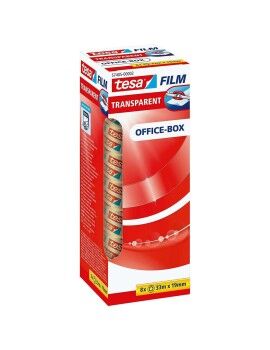 Fita Adesiva TESA Office-Box Transparente Polipropileno Plástico 8 Peças 19 x...