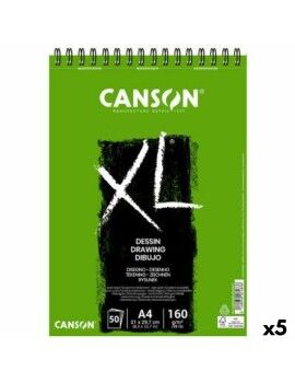 Bloco de desenho Canson XL Drawing Branco A4 5 Unidades 50 Folhas 160 g/m2